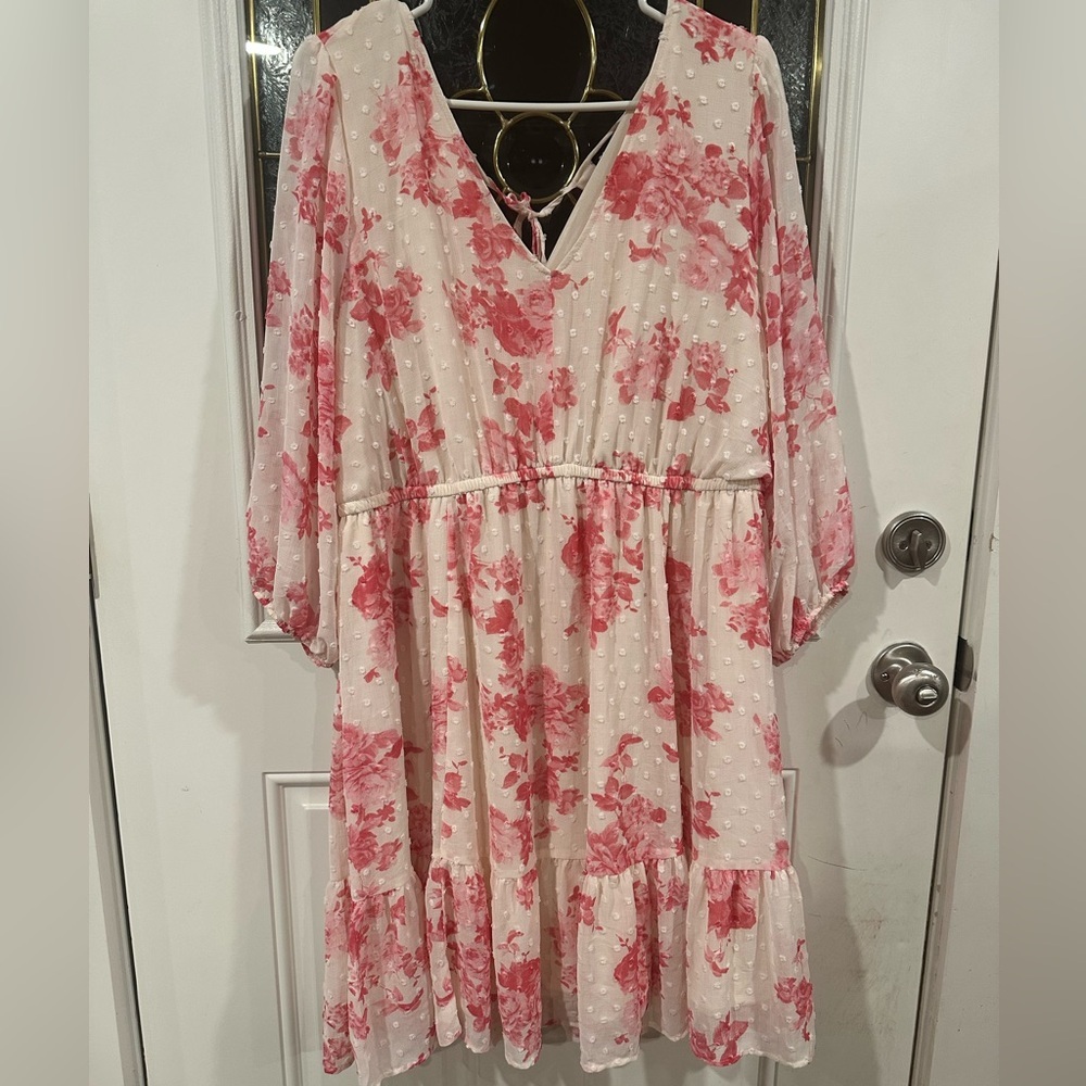 TORRID Floral Pink Dress - Picture 2 of 6